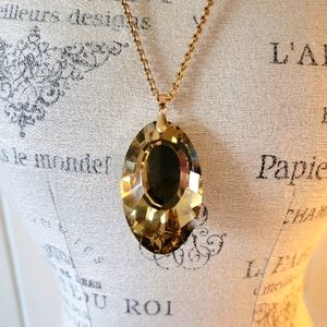 Large Oval Pendant Necklace